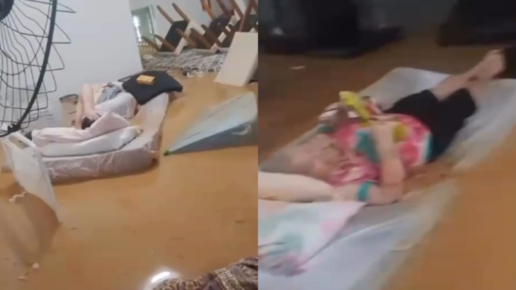 Minas Gerais: lar de idosos é invadido pela água em Ubá